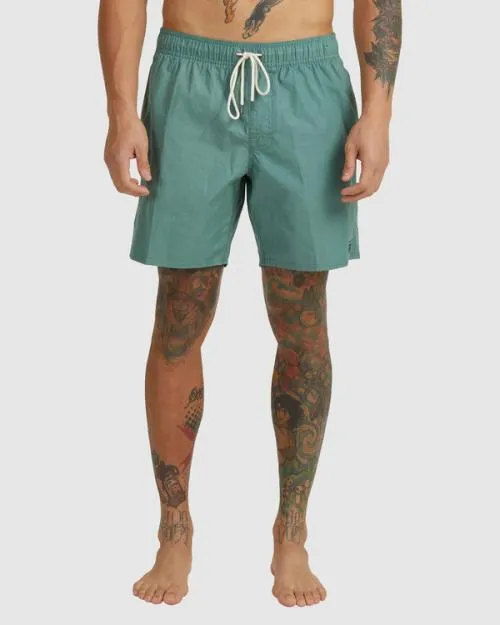Rvca Opposites Elastic Waist 2 Boardshorts 17034 New Spinach Men Boardshorts