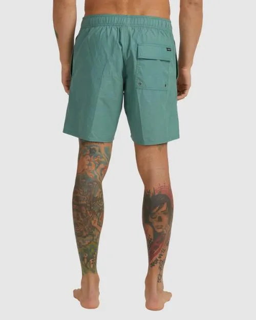 Rvca Opposites Elastic Waist 2 Boardshorts 17034 New Spinach Men Boardshorts