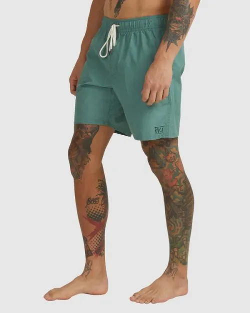 Rvca Opposites Elastic Waist 2 Boardshorts 17034 New Spinach Men Boardshorts