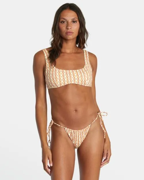 Rvca Optics Bralette Bikini Top Afterglow Women Bikini Tops