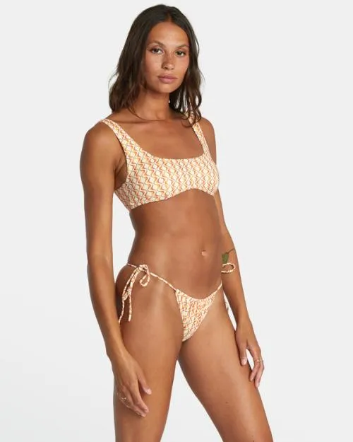Rvca Optics Bralette Bikini Top Afterglow Women Bikini Tops