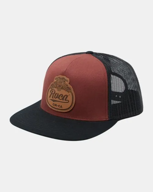 Rvca Pantero Trucker Hat Red Earth Men Hats and Beanies