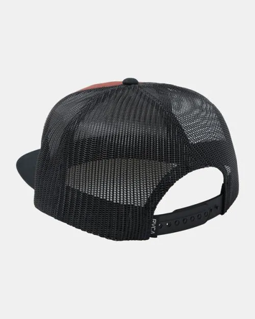 Rvca Pantero Trucker Hat Red Earth Men Hats and Beanies