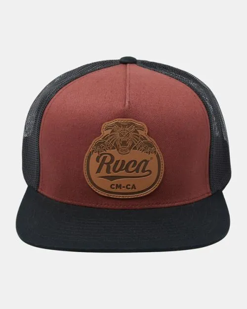 Rvca Pantero Trucker Hat Red Earth Men Hats and Beanies