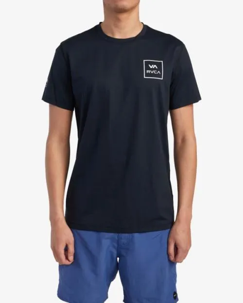 Rvca Short Sleeve Rashguard Black 2 Surf Rashguards and Surf Tees