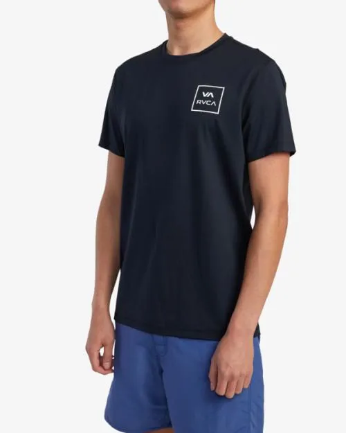 Rvca Short Sleeve Rashguard Black 2 Surf Rashguards and Surf Tees