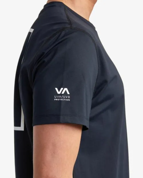 Rvca Short Sleeve Rashguard Black 2 Surf Rashguards and Surf Tees