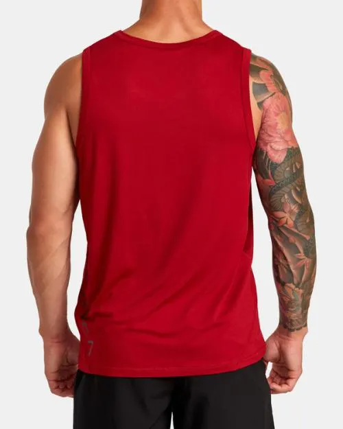Rvca Sport Vent Tank Top Cardinal SportMen Tees and Tanks