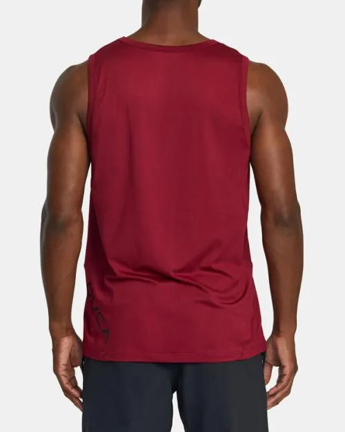 Rvca Sport Vent Tank Top Deep Magenta SportMen Tees and Tanks
