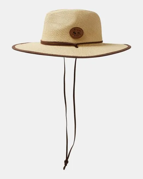 Rvca Straw Hat Light Brown Men Hats and Beanies