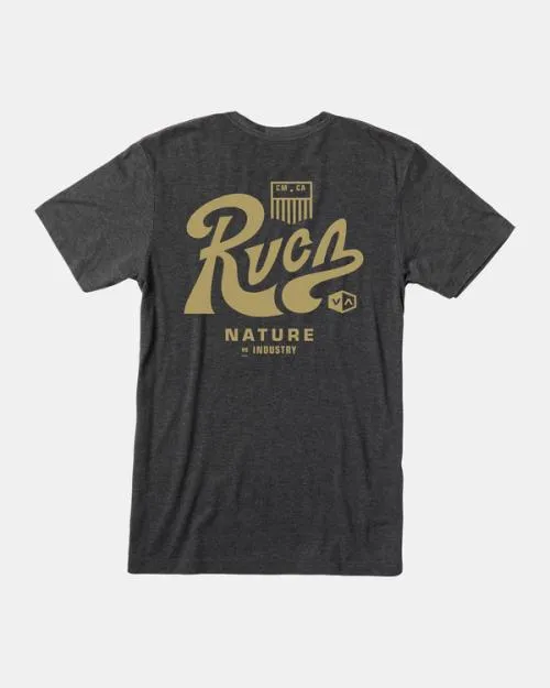 Rvca Tactix Tee Black Men Short Sleeves
