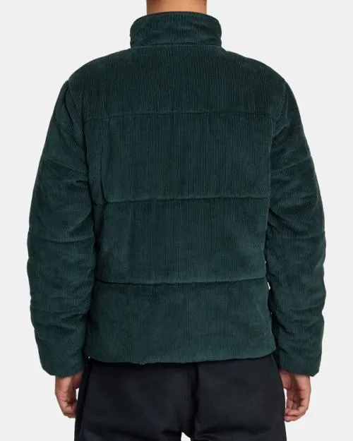 Rvca Townes Quilted Jacket Hunter Green Men Jackets