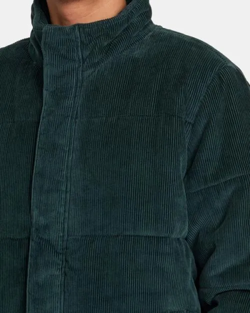 Rvca Townes Quilted Jacket Hunter Green Men Jackets