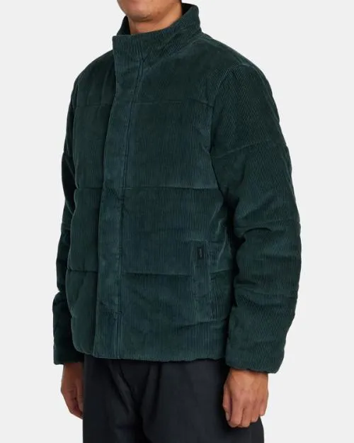 Rvca Townes Quilted Jacket Hunter Green Men Jackets