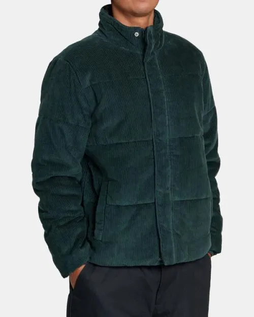 Rvca Townes Quilted Jacket Hunter Green Men Jackets