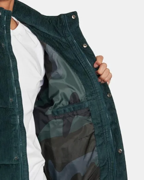 Rvca Townes Quilted Jacket Hunter Green Men Jackets