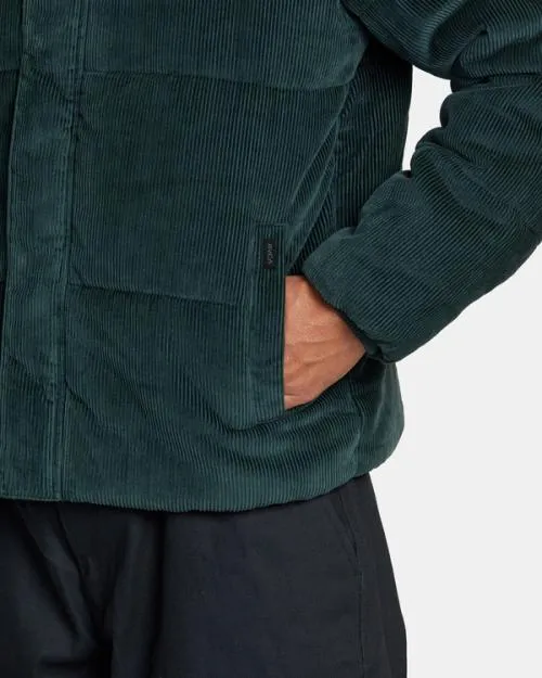 Rvca Townes Quilted Jacket Hunter Green Men Jackets