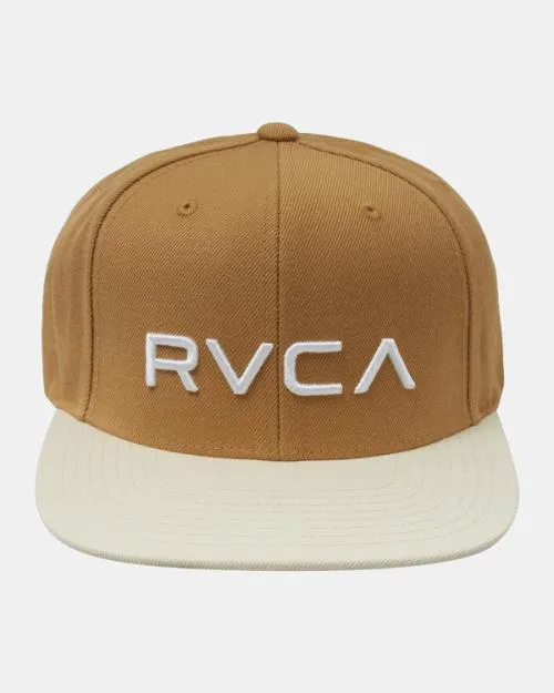 Rvca Twill Snapback II Hat British Khaki Men Hats and Beanies
