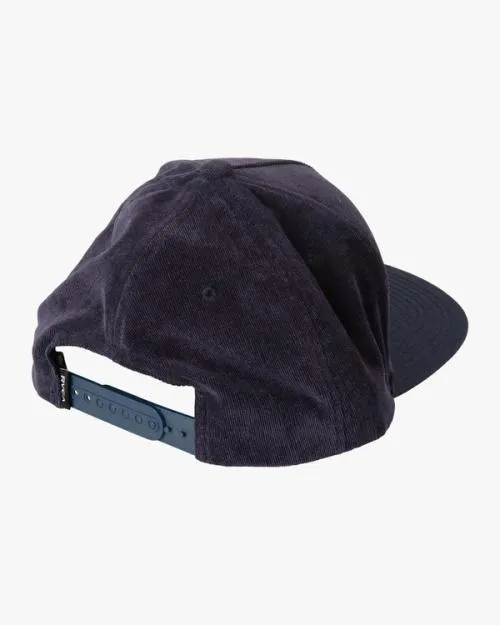 Rvca VA All The Way Snapback Hat Dark Navy Men Hats and Beanies