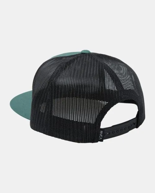 Rvca VA Atw Embossed Trucker Hat Aloe Men Hats and Beanies