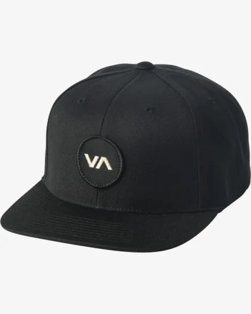 Rvca VA Patch Snapback Hat Black Men Hats and Beanies