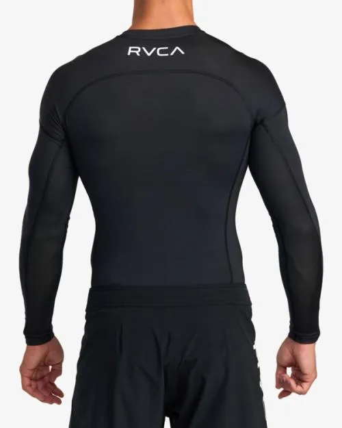 Rvca VA Sport Long Sleeve Rashguard Black SportSurf Compression Clothing