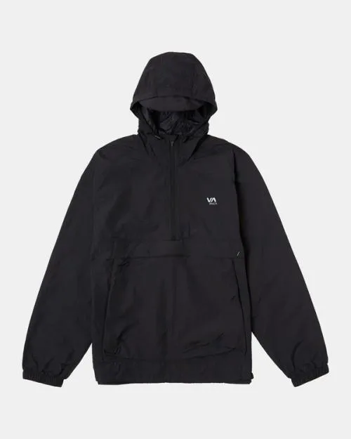 Rvca VA Sport Outsider Packable Anorak Jacket Black SportMen Jackets