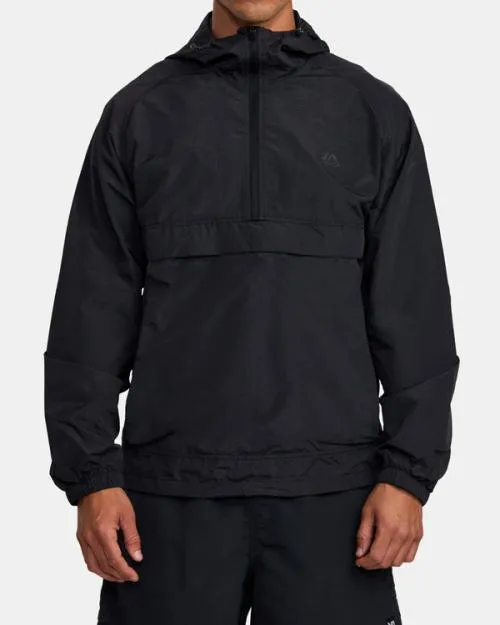 Rvca VA Sport Outsider Packable Anorak Jacket Black SportMen Jackets