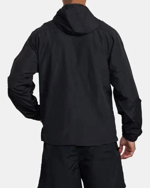 Rvca VA Sport Outsider Packable Anorak Jacket Black SportMen Jackets