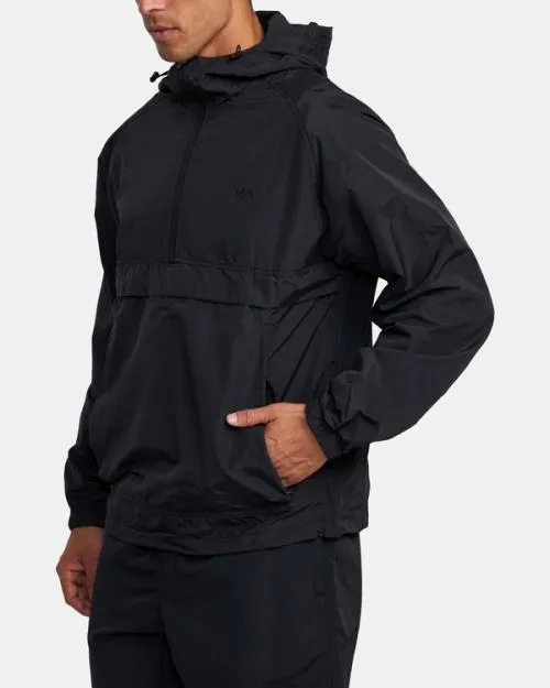 Rvca VA Sport Outsider Packable Anorak Jacket Black SportMen Jackets