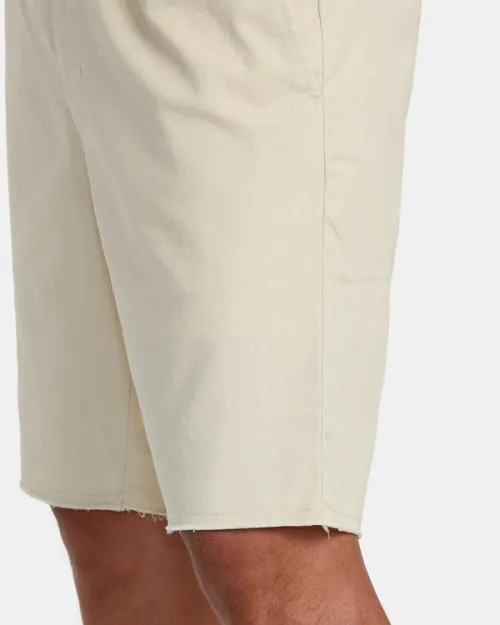 Rvca Weekend Elastic Waist Shorts Latte Men Shorts and Hybrids