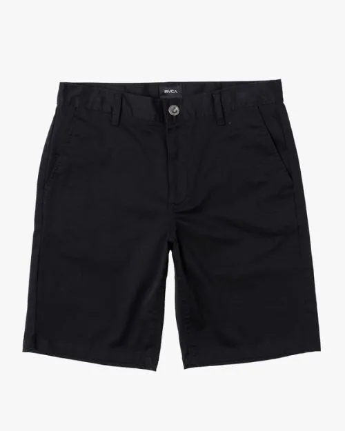 Rvca Weekend Stretch Chino Shorts 20034 Black Men Shorts and Hybrids