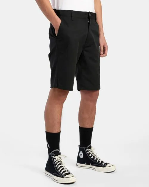 Rvca Weekend Stretch Chino Shorts 20034 Black Men Shorts and Hybrids