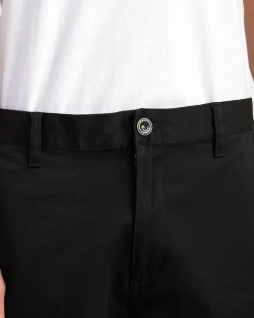 Rvca Weekend Stretch Chino Shorts 20034 Black Men Shorts and Hybrids