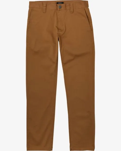 Rvca Weekend Stretch Pants Camel Men Pants