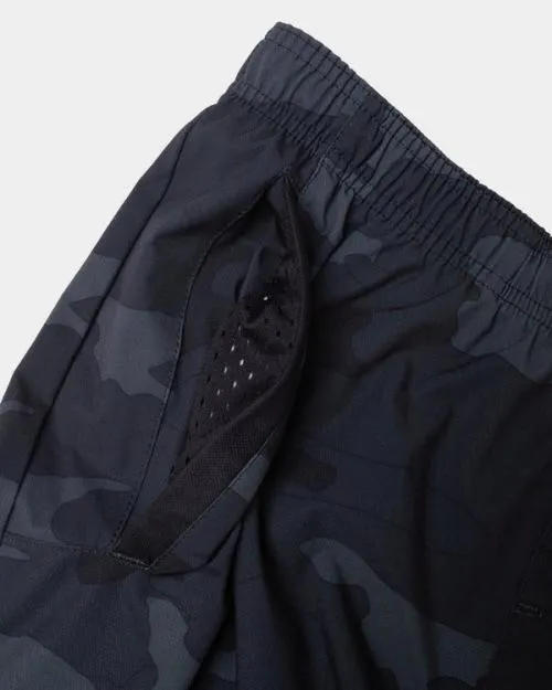 Rvca Yogger Stretch Elastic Waist Shorts 17034 Camo Men Athletic Shorts