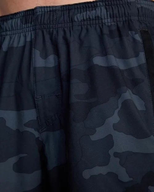 Rvca Yogger Stretch Elastic Waist Shorts 17034 Camo Men Athletic Shorts