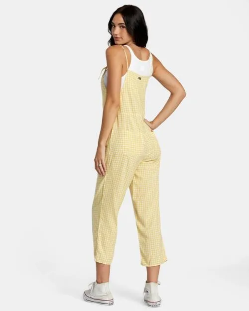 Rvca Zula Jumper CoverUp Golden Women Dresses and Rompers