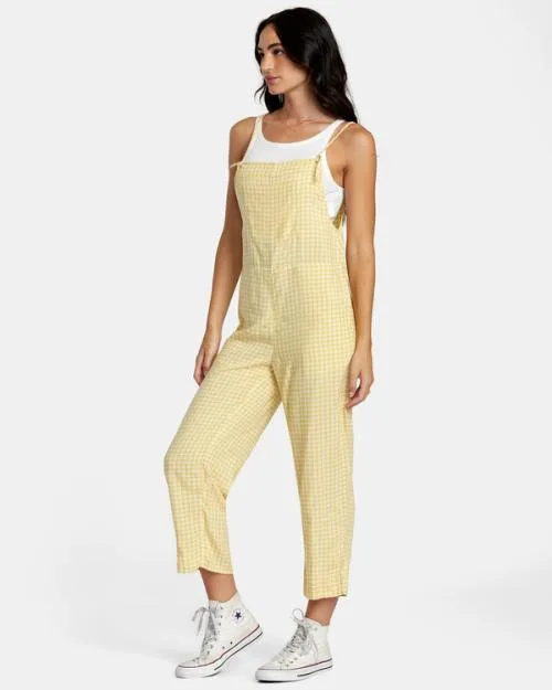 Rvca Zula Jumper CoverUp Golden Women Dresses and Rompers