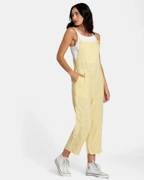 Rvca Zula Jumper CoverUp Golden Women Dresses and Rompers