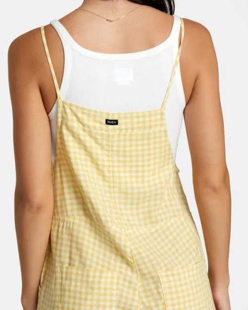 Rvca Zula Jumper CoverUp Golden Women Dresses and Rompers