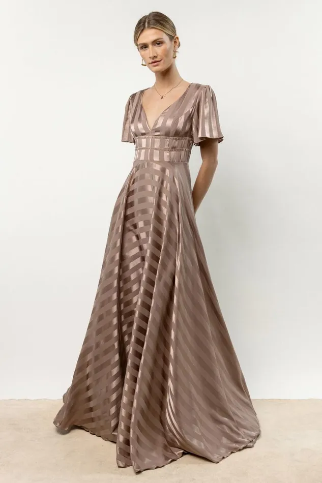 Rylee Maxi Dress In Mauve 8211 FINAL SALE Mauve Women Bohme Dresses