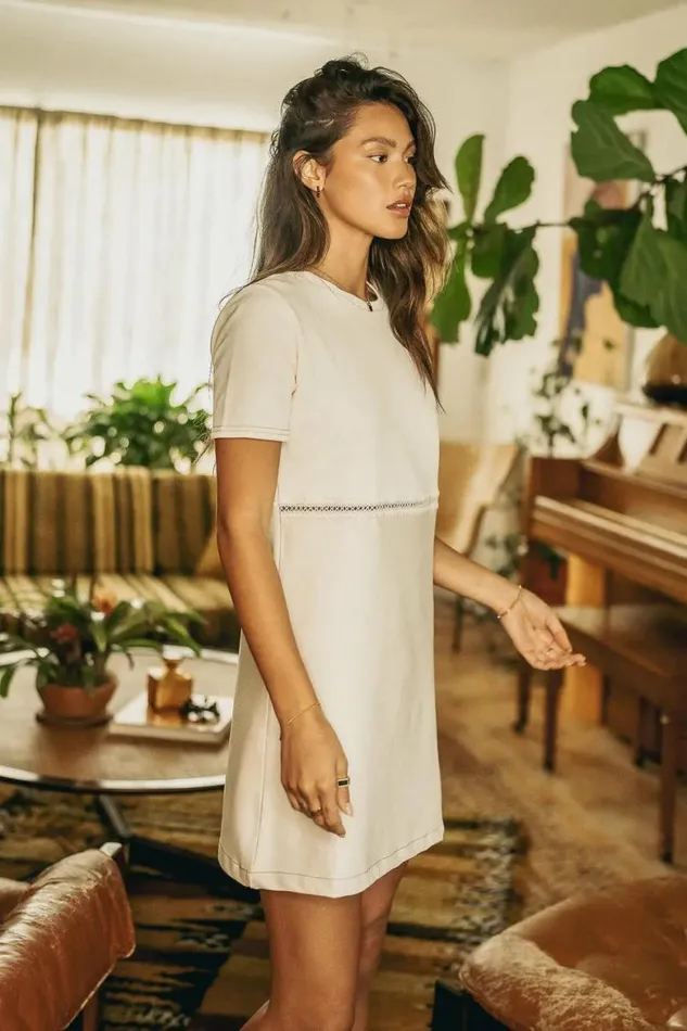 Samira Mini Dress Ivory Women Bohme Dresses