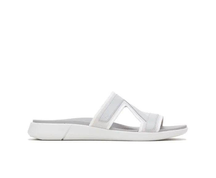 Sandals Women Hush Puppies Willa Knit Slide Vapor Grey Knit