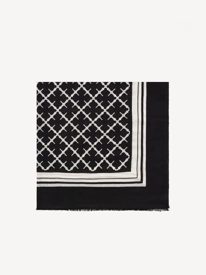 Scarves Women By Malene Birger Cornelis Wool Scarf Black