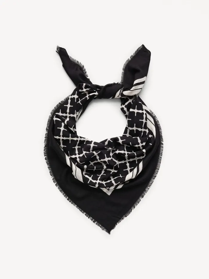 Scarves Women By Malene Birger Cornelis Wool Scarf Black Scarves Women By Malene Birger Cornelis Wool Scarf Black