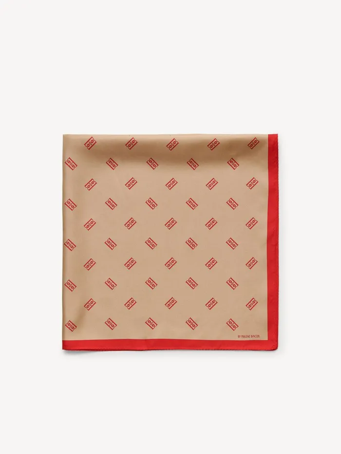 Scarves Women By Malene Birger Monnas Silk Scarf Tannin