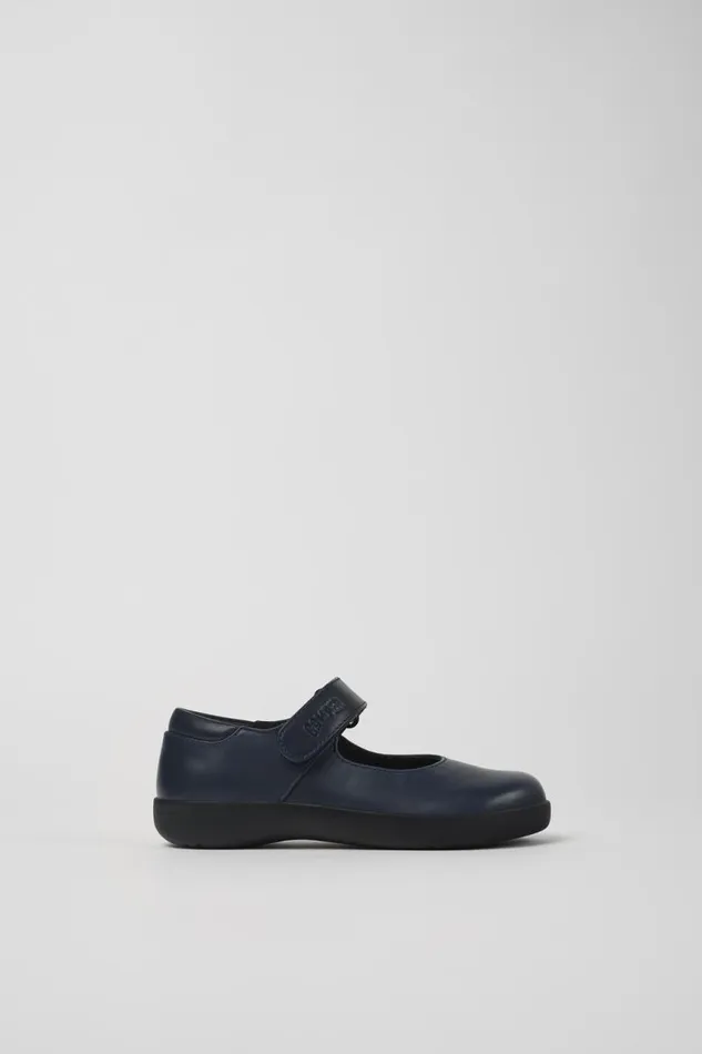 School Shoes Kids Camper Spiral Comet Navy Blue Leather Shoes School Shoes Kids Camper Spiral Comet Navy Blue Leather Shoes
