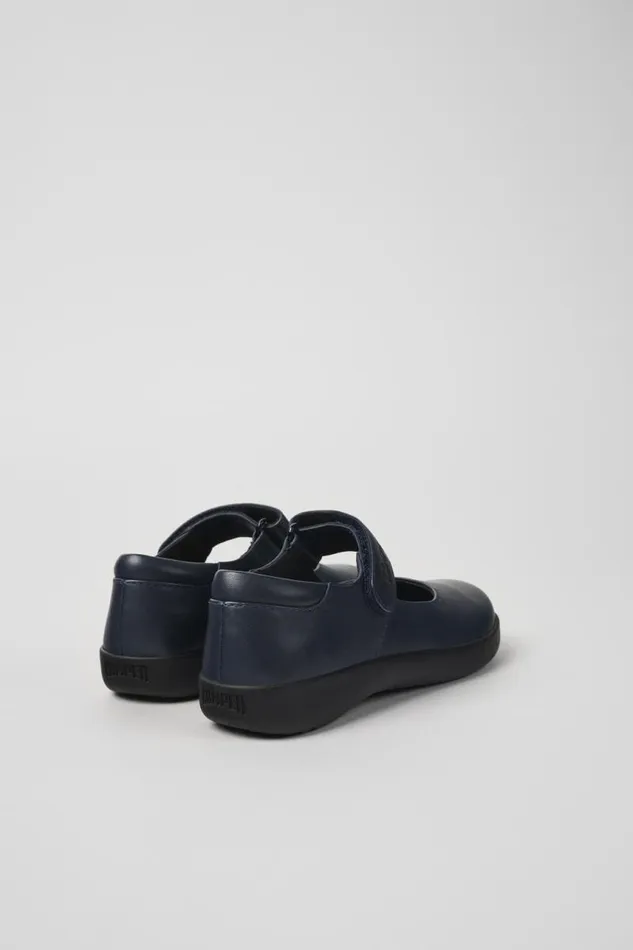 School Shoes Kids Camper Spiral Comet Navy Blue Leather Shoes School Shoes Kids Camper Spiral Comet Navy Blue Leather Shoes