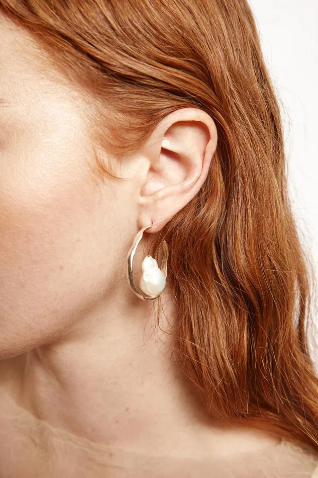 Selene Hoop Earrings Silver Women Chan Luu Earrings
